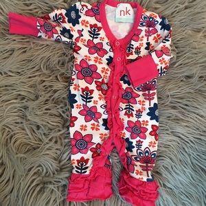 Nk too ruffle romper 0-3 mo